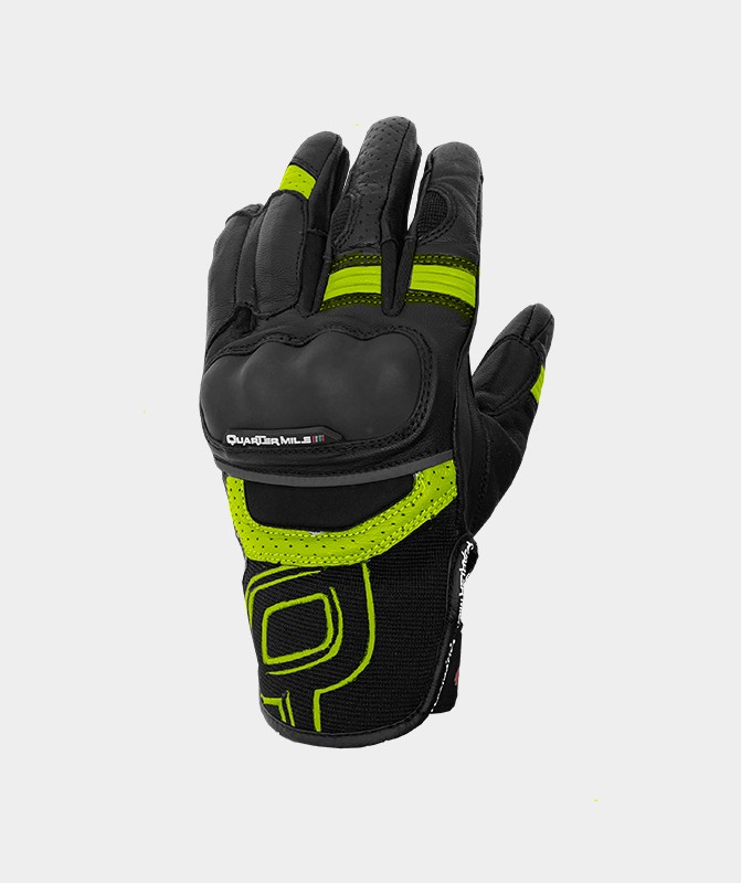 Guante Quarter Mile PACIFIC II Negro/Fluor